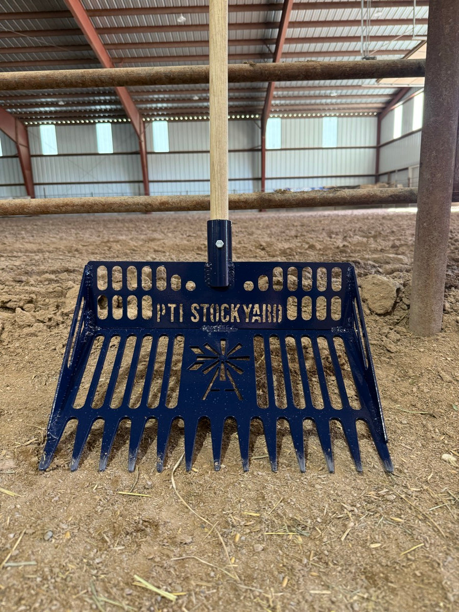 Navy PTI Stock Yard heavy-duty stall fork